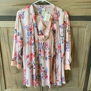 Japna Lounge Set - Women’s Three Piece PJ Set Size Large